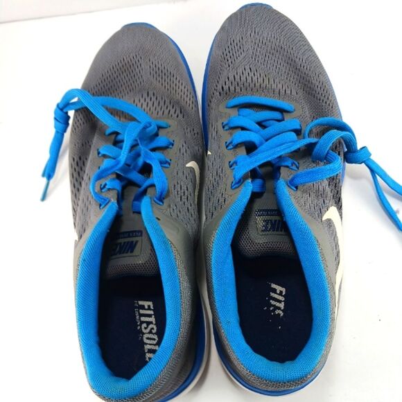 Nike Flex 2016 Run Running Shoe Men's 10 Grey/Blue Everyday Wear Comfort Sneaker - Picture 8 of 8